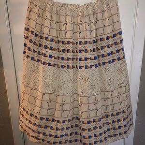 Handmade vintage silk skirt